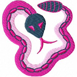 Snake Embroidery Design 6
